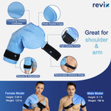 REVIX XL forme ergonomique épouse l’épaule et le bras.