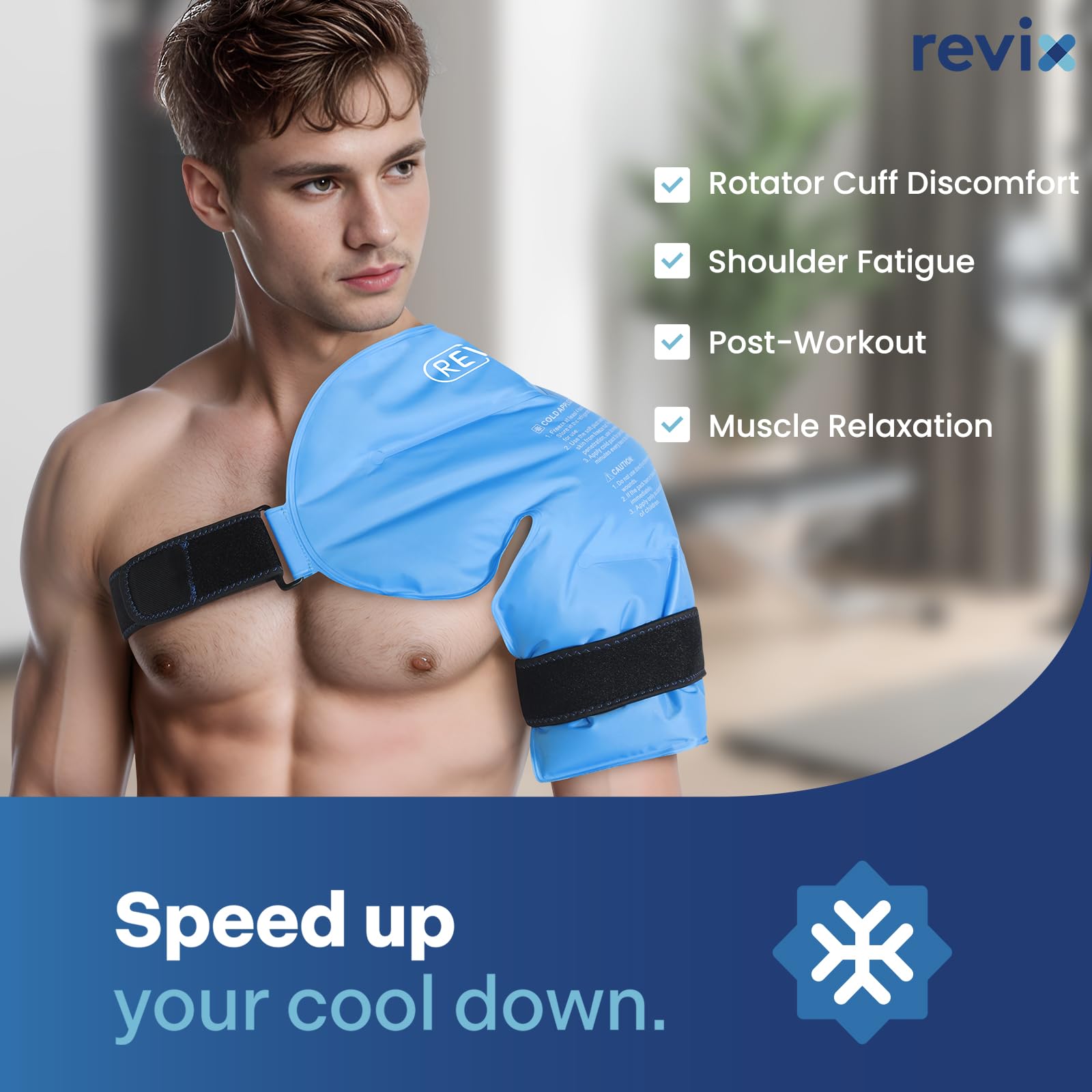 REVIX XL deux sangles pour une application mains-libres et un maintien sûr.