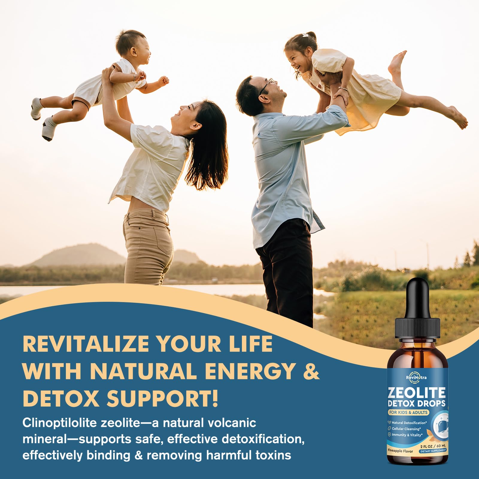 ReviNutra Zeolite Detox milk-thistle : favorise la santé du foie et la détox en douceur.