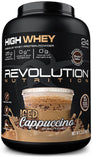 Revolution Nutrition High Whey: boîte sans gluten, repérable et sûr.