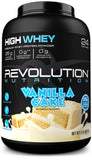 Emballage Revolution Nutrition High Whey, design clair et pratique.