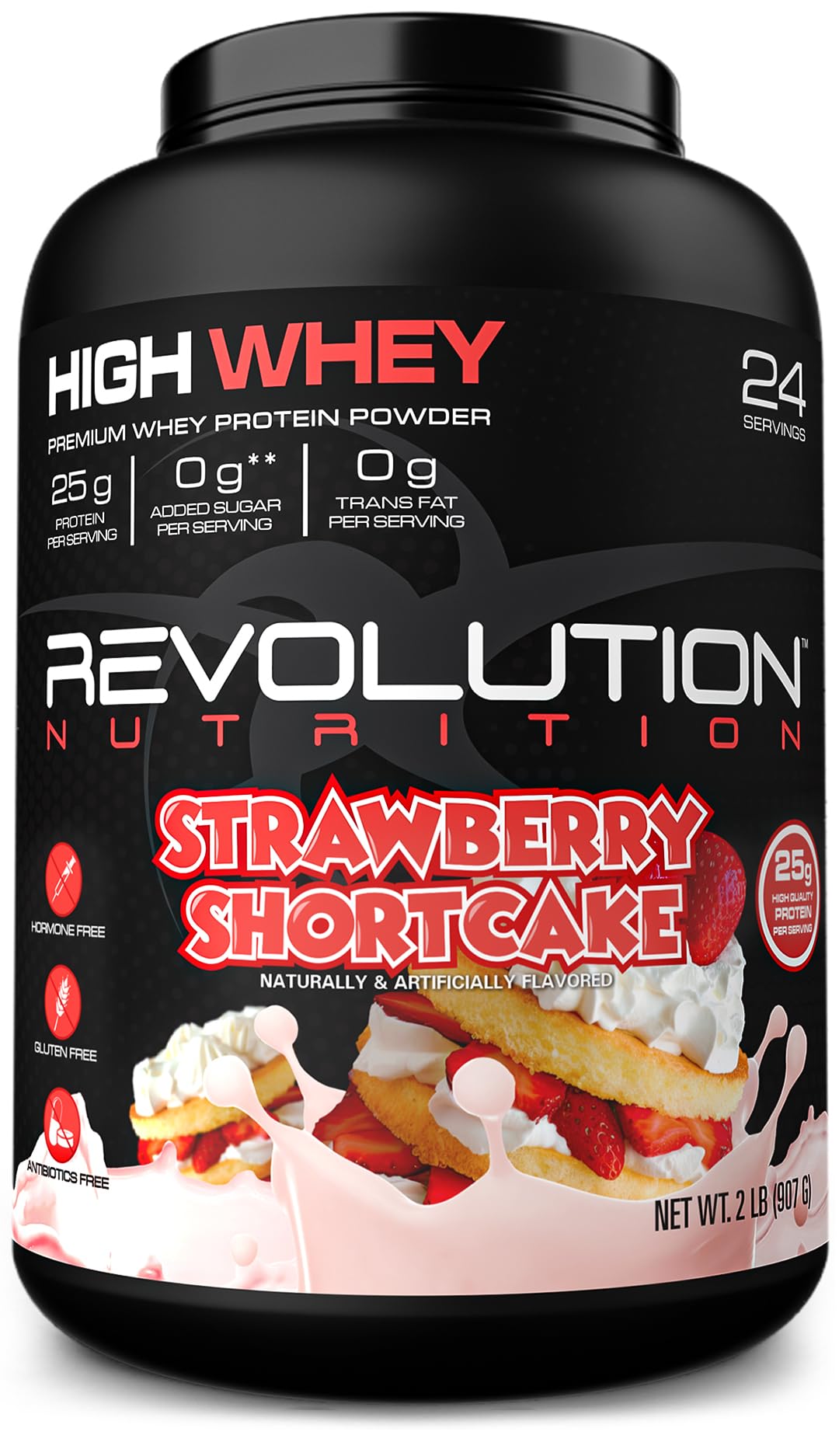 Revolution Nutrition High Whey, poudre-proteine, dose facile pour récupération après l'entraînement.