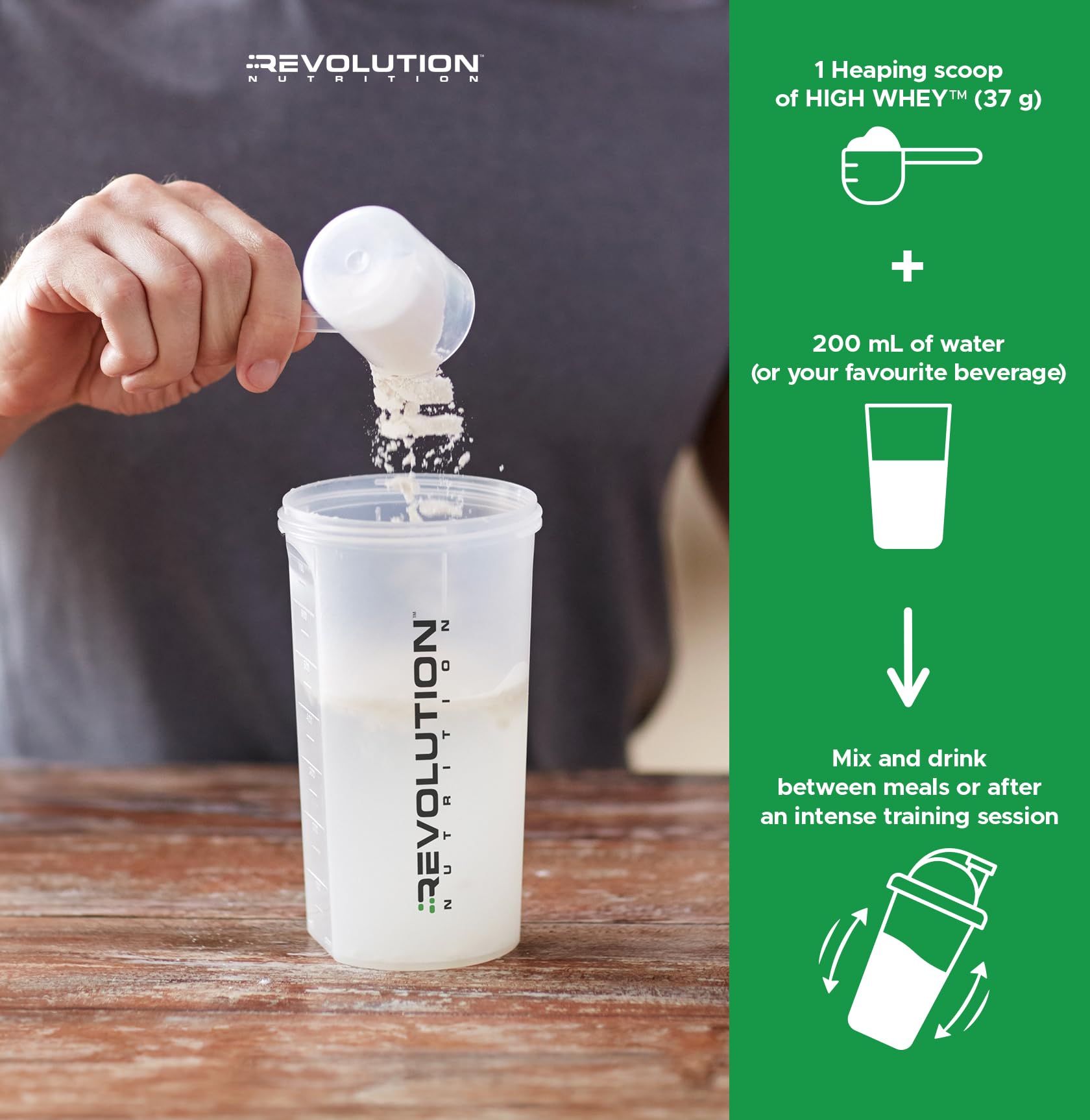 High Whey sans gluten, convient aux régimes sensibles.