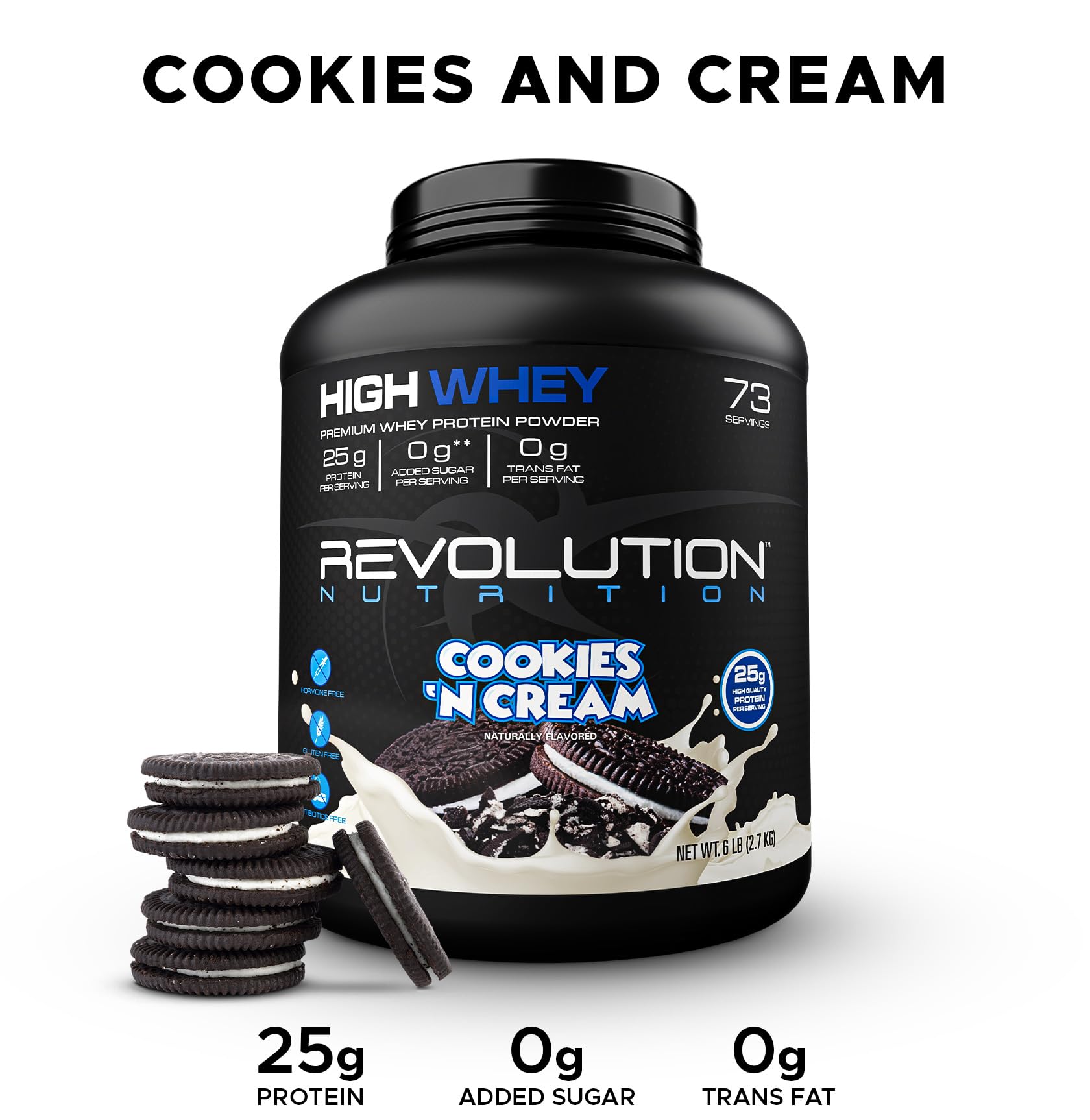 Revolution Nutrition High Whey-shaker en verre, mélange homogène après l entraînement