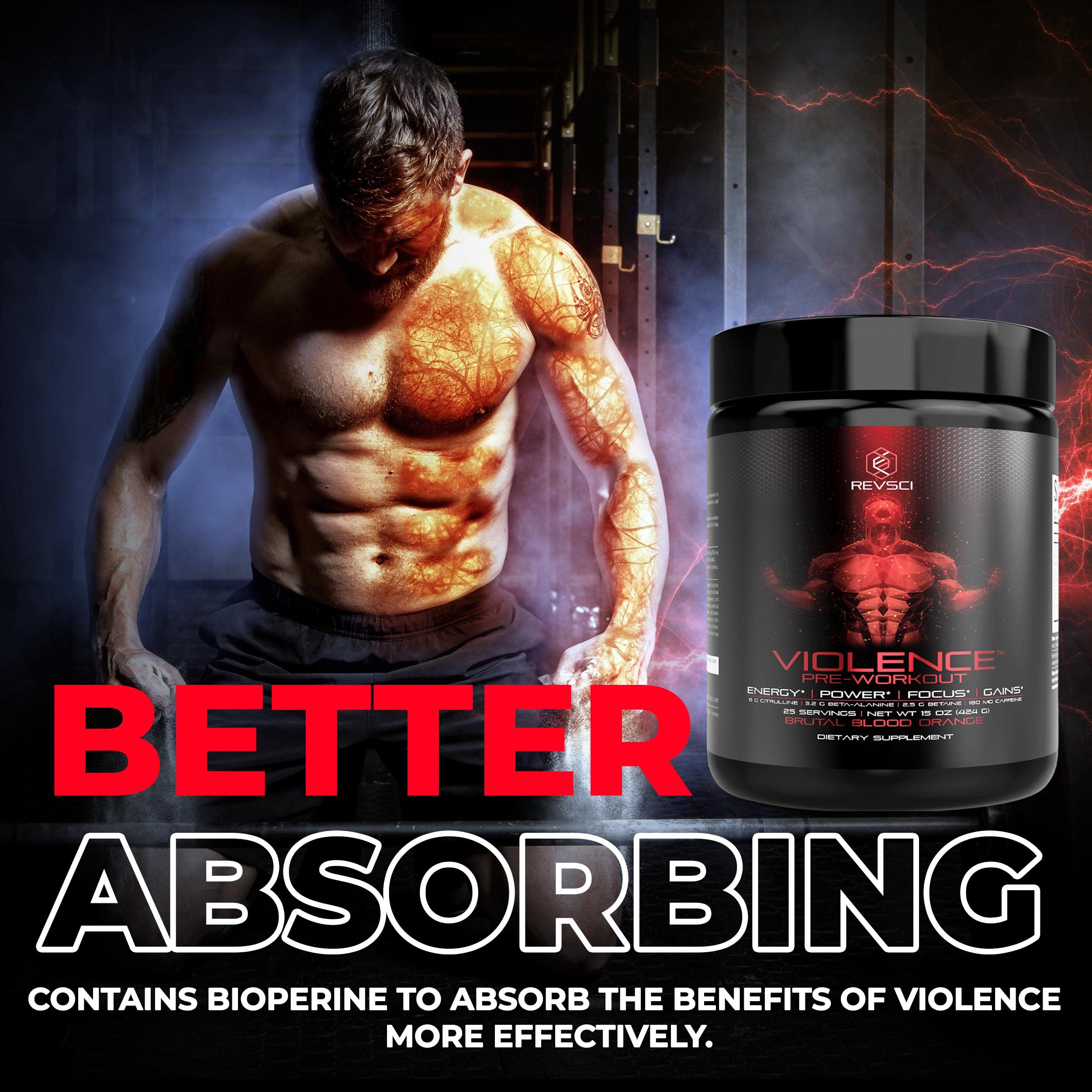 Violence Pre Workout, pompe musculaire et endurance pendant l’effort