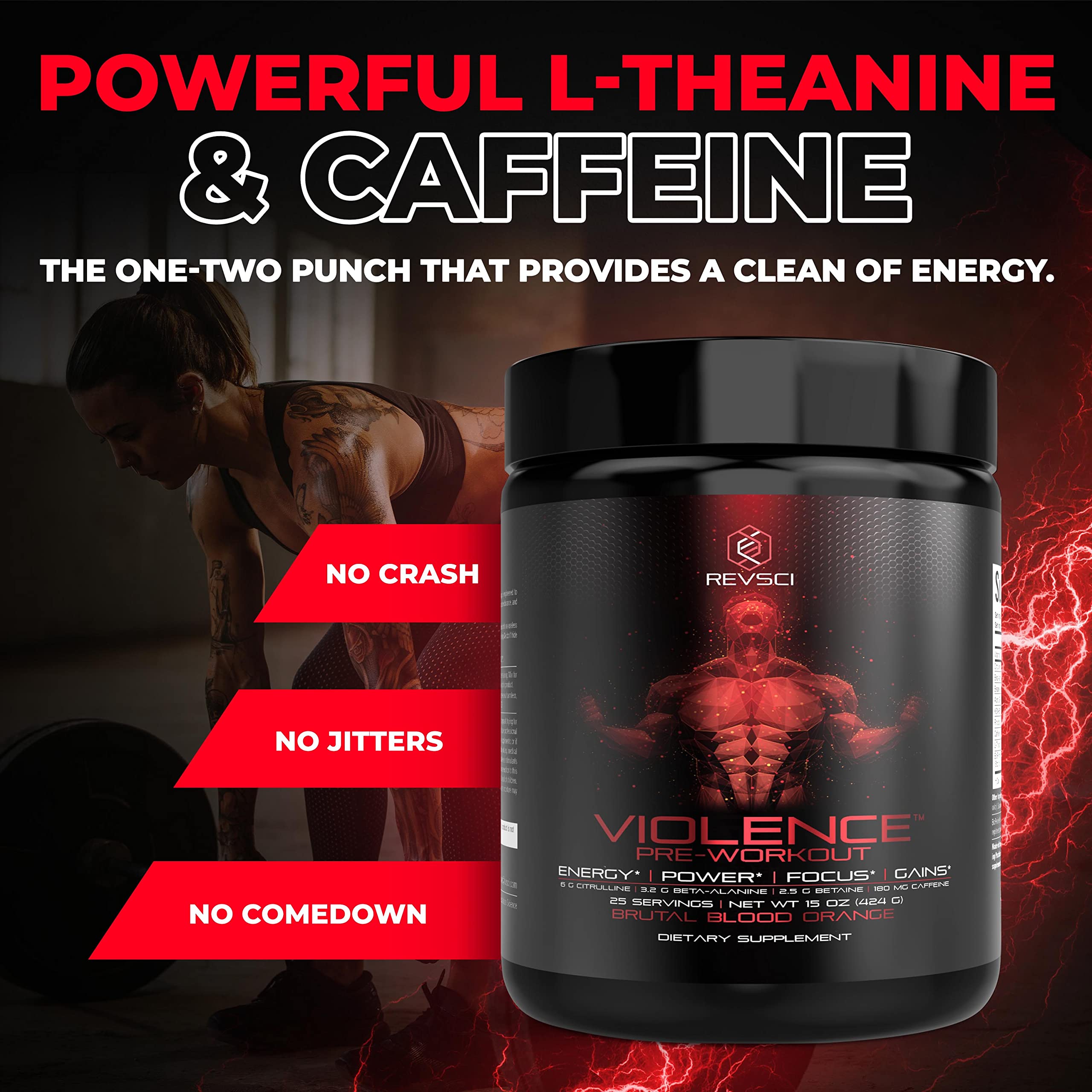 Violence Pre Workout, usine certifiée cGMP pour sécurité et qualité