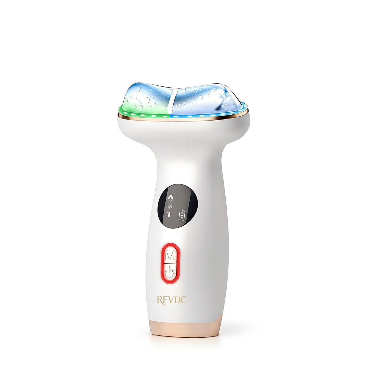 RFVDC visages et cou : massage LED 7 en 1 pour revitaliser la peau.