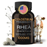 RHEASILVIA Rhea Essentials Colostrum gélules en bouteille pour immunité potentielle