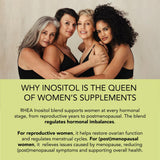 Rheasilvia Rhea Myo-Inositol – version végétalienne sans sucre ajouté pour routine quotidienne.