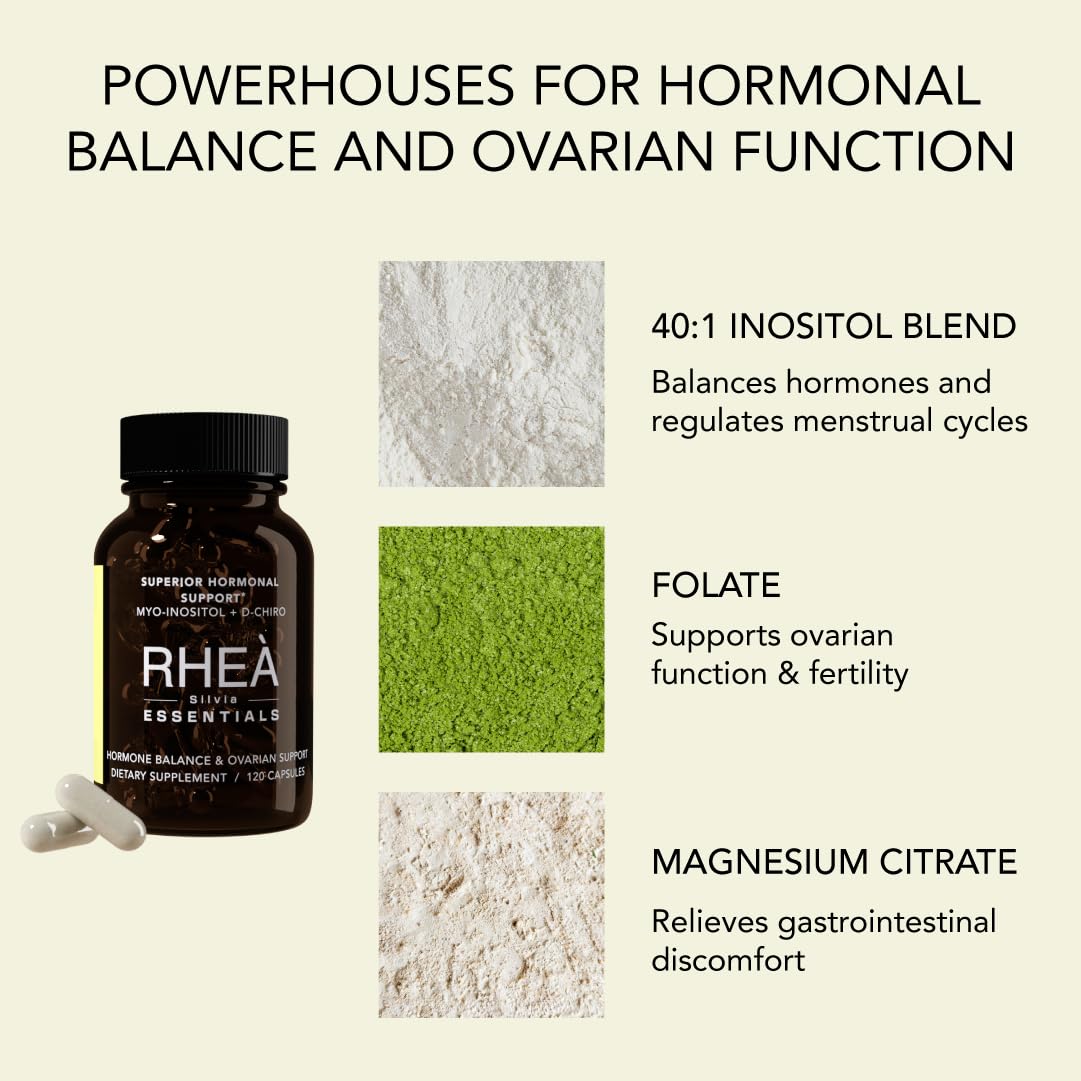 Rheasilvia Rhea Myo-Inositol – formule 40:1 adaptée au rythme féminin.