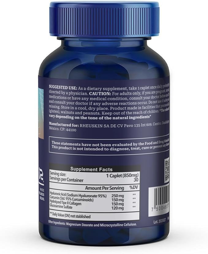 Rheuskin Motion capsules 850 mg emballage: soutien quotidien des articulations et mobilité.