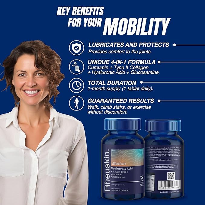 Rheuskin Motion detail capsules : dosage simple pour une routine quotidienne pratique.