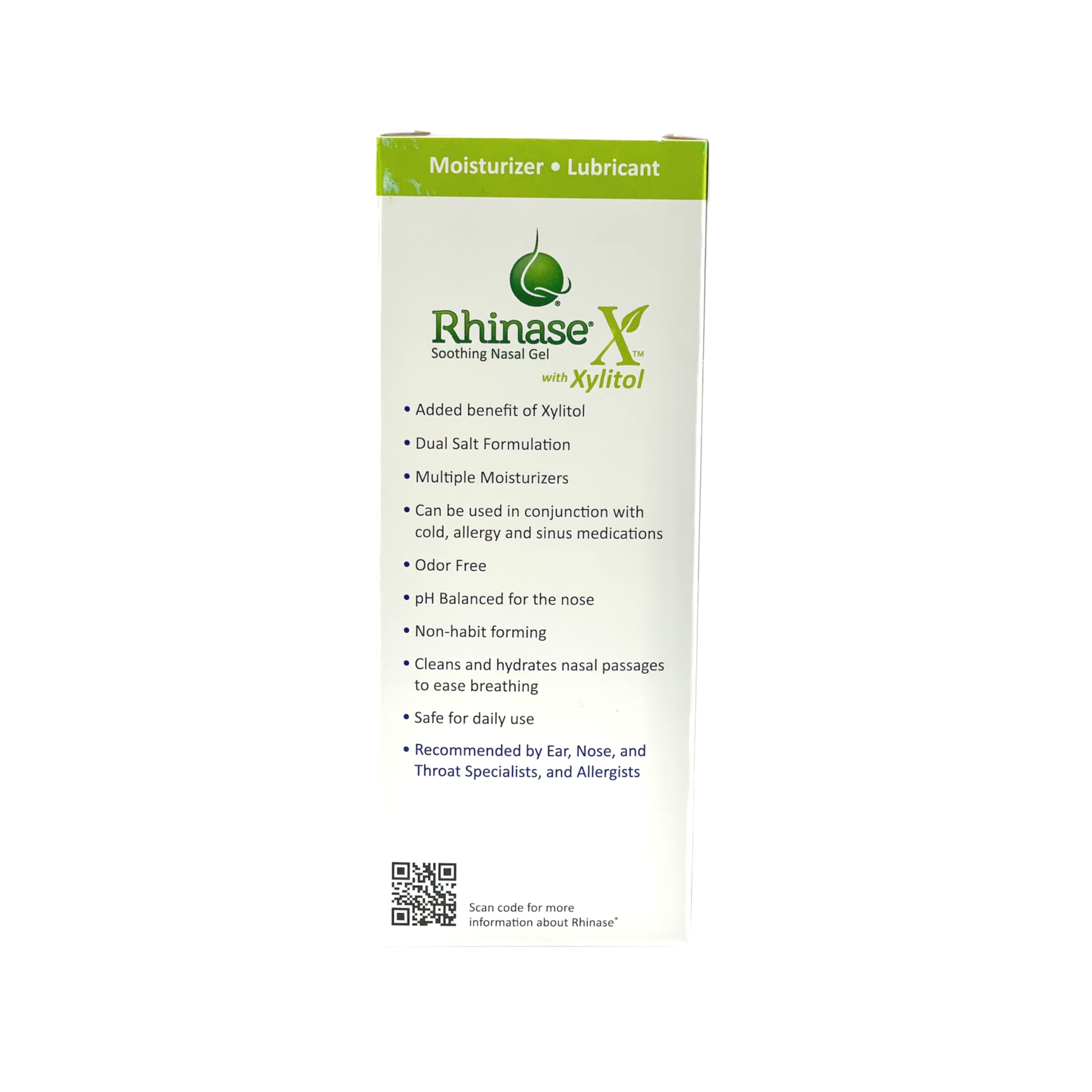 Texture crème du Rhinase X Gel nasal pour un confort doux.