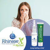 Rhinase Xylitol : étiquette produit claire pour une utilisation sûre.