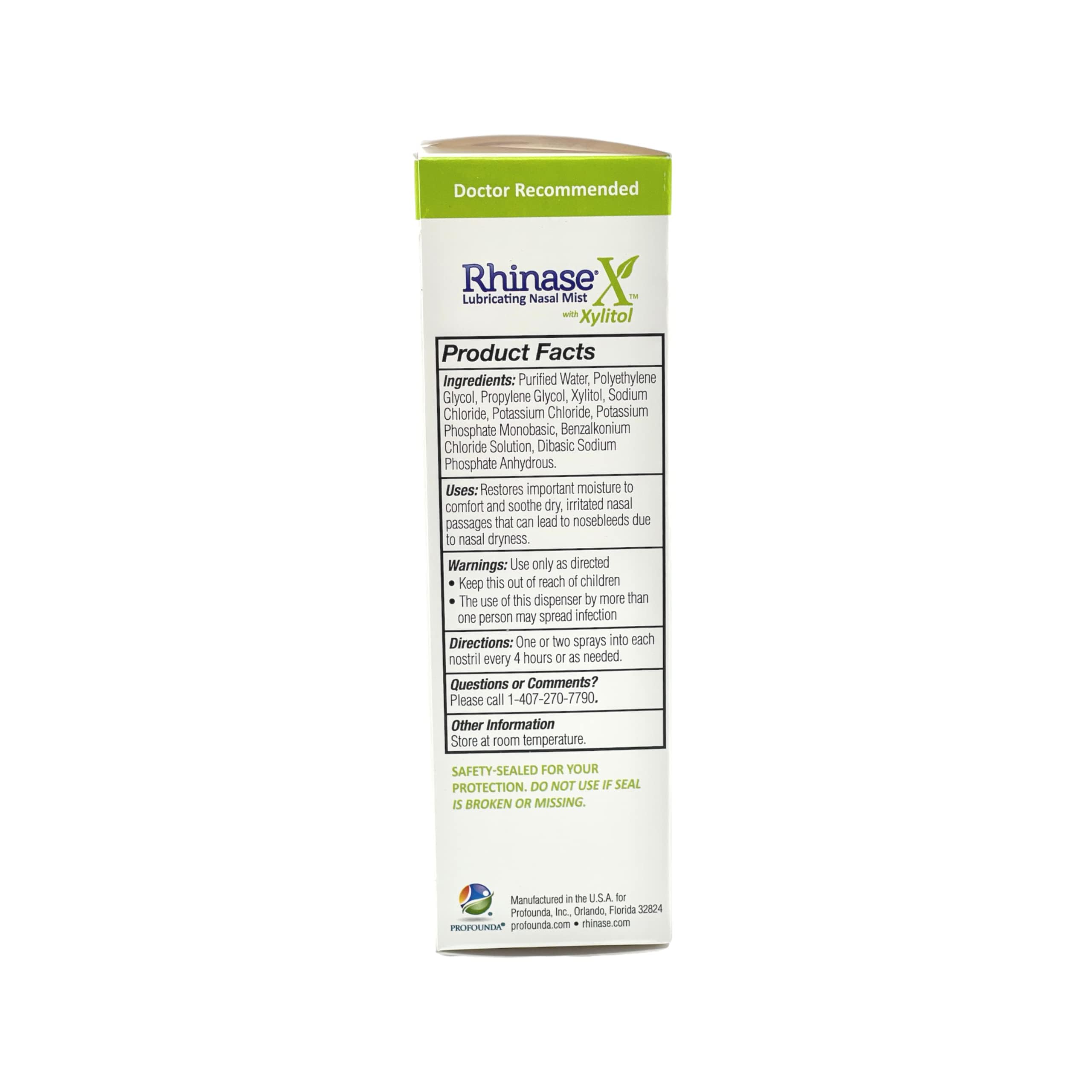 Rhinase Xylitol : utilisation quotidienne douce pour nez sec.
