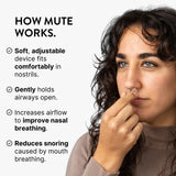 Rhinomed Mute dilateur nasal utilisation facile, insertion guidée pour un début en douceur