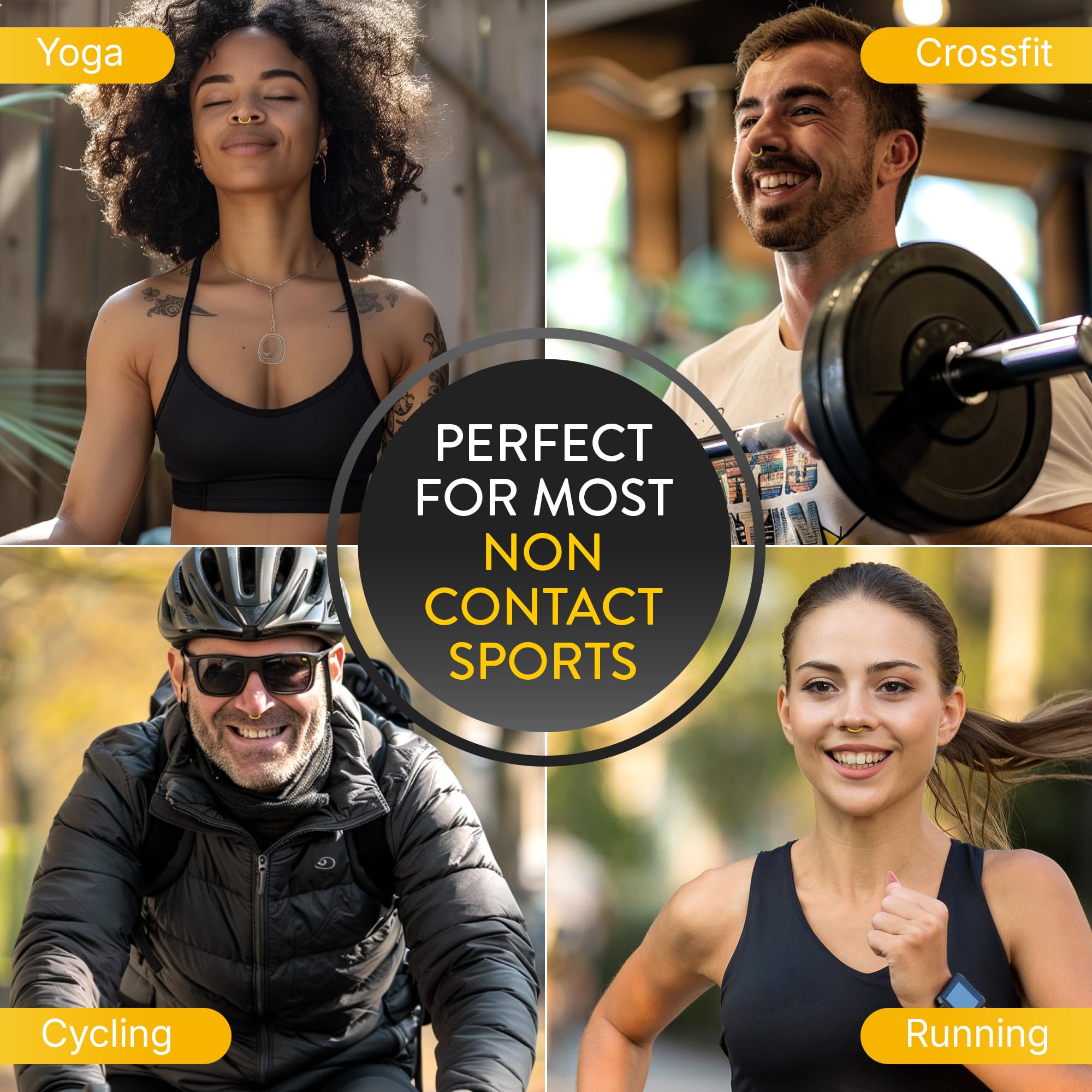 Dilatateur nasal Rhinomed Turbine conçu pour athlètes et activités sportives.