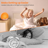 RICIAL Wake up Light avec alarme double adaptée à deux habitudes.