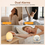 RICIAL Wake Up Light: crepuscule ambiant et sons apaisants.