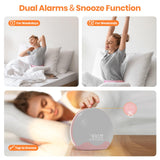 RICIAL Wake up Light horloge intégrée et affichage personnalisable.