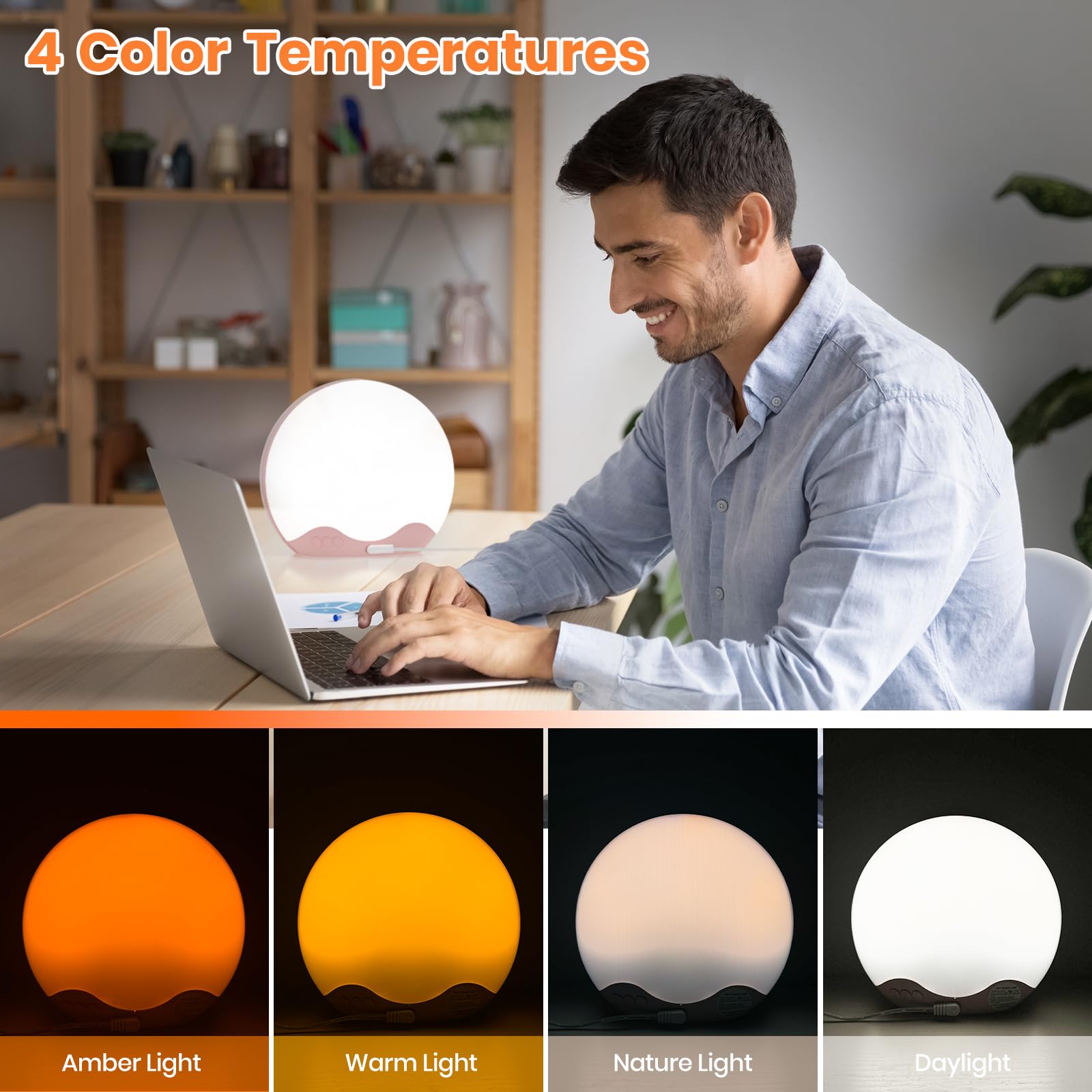 RICIAL Wake up Light lampe polyvalente pour thérapie lumineuse et ambiance maison.