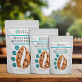Richardson Nutritional Center, graines d'abricot amères crues utilisées dans recettes maison variées.