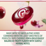 Arôme naturel de cerise Ricola, pour une sensation de fraîcheur légère.