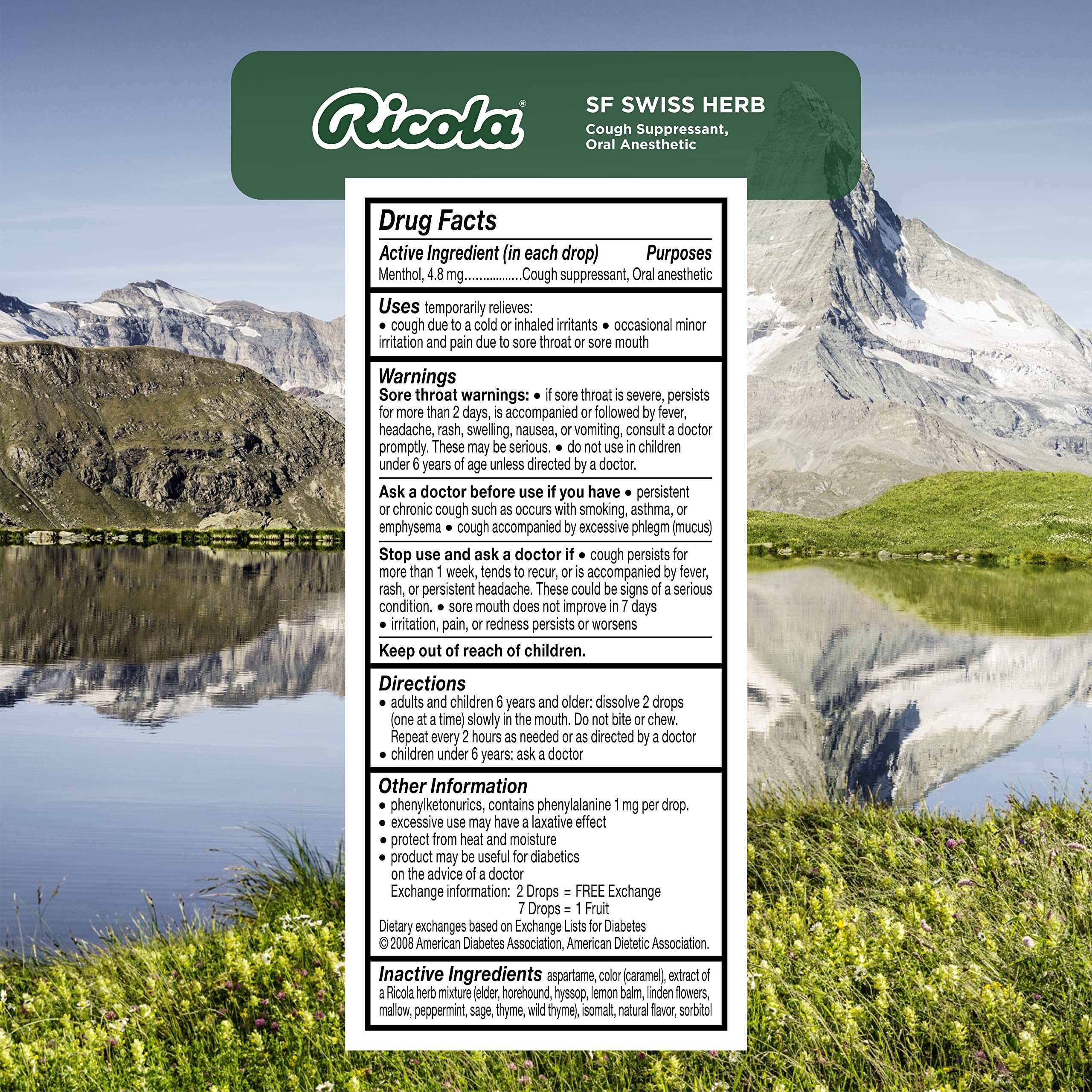 Emballage refermable Ricola, fraîcheur préservée en déplacement.