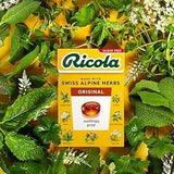 Mélange d'herbes suisses dans Ricola Stevia, saveur naturelle et rafraîchissante.