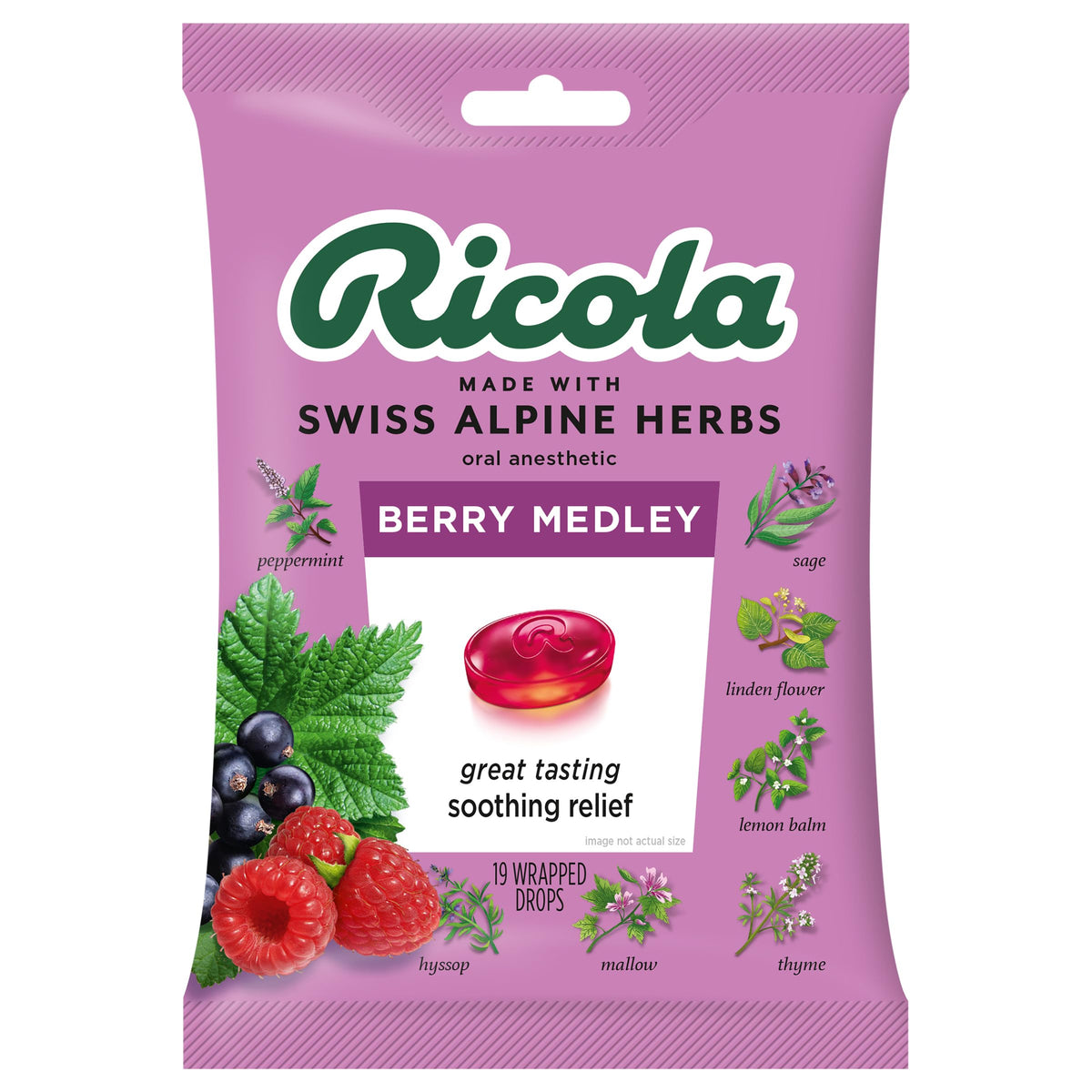 Ricola Mélange de Baies — emballage pratique et saveur rafraîchissante.