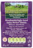 Pastilles aromatiques Ricola fleur de sureau pour une pause rafraîchissante.