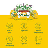 Ricola Original arômes-menthe-thym-melisse: saveur herbacée agréable.