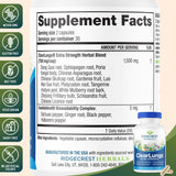 RidgeCrest ClearLungs: formulation naturelle pour soutenir les voies respiratoires.