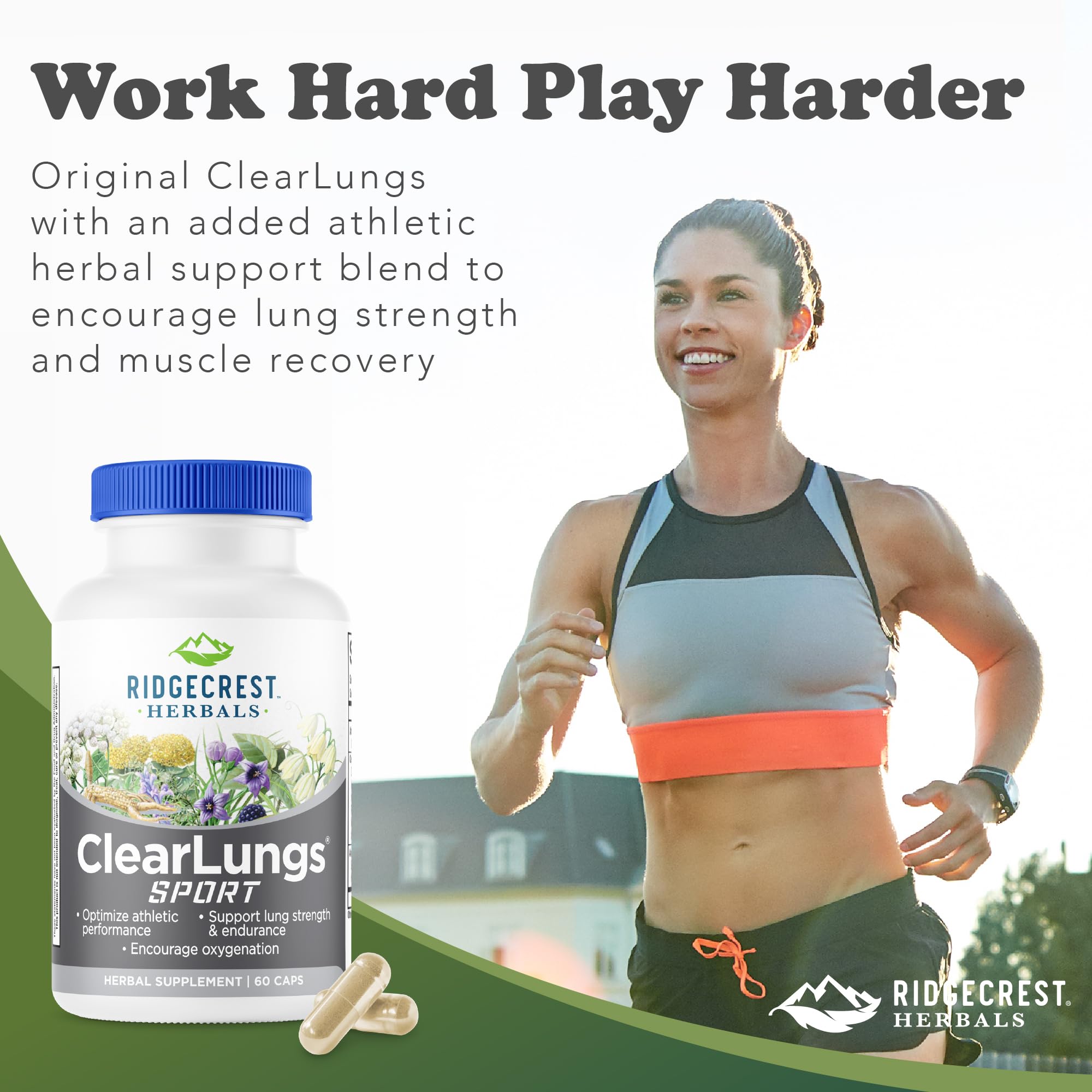 RidgeCrest ClearLungs Sport – capsules vegan faciles à intégrer dans la routine quotidienne