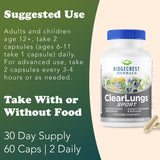 RidgeCrest ClearLungs Sport – ingrédient eleuthero pour soutien énergétique naturel
