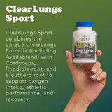 RidgeCrest ClearLungs Sport – mélange 13 ingrédients naturels pour la fonction respiratoire globale