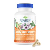 RidgeCrest Belly Be Happy, bouteille 60 capsules, soutien digestif quotidien