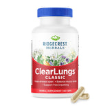 RidgeCrest ClearLungs Classic en bouteille, prête à favoriser une respiration plus libre au quotidien.