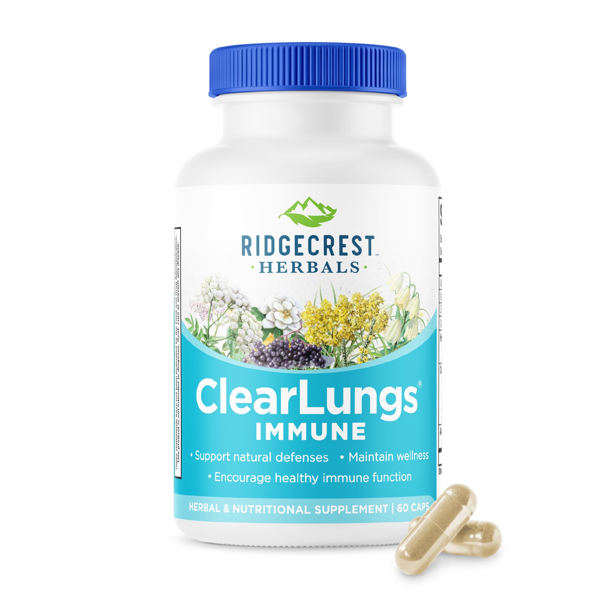 RidgeCrest ClearLungs Immune – Sureau-fruits : soutien naturel des défenses immunitaires