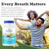 RidgeCrest ClearLungs Immune – Vitamines A, C et Zinc : apport nutritionnel quotidien possible