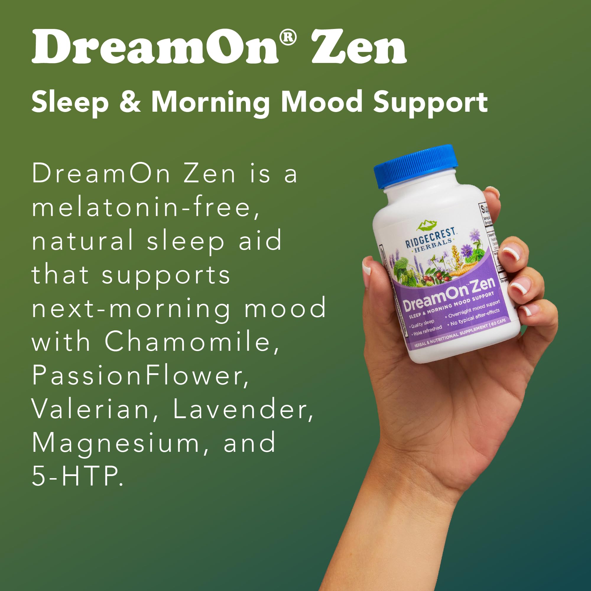 DreamOn Zen – camomille: extrait calmant pour une nuit plus sereine.
