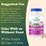 RidgeCrest Herbals – étiquette claire facilitant le dosage quotidien.