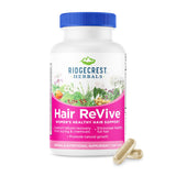 RidgeCrest Hair ReVive, bouteille, soutien potentiel au cycle capillaire.