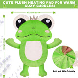 Rienkaco grenouille-peluche-chauffante: cadeau idéal pour la relaxation à domicile.
