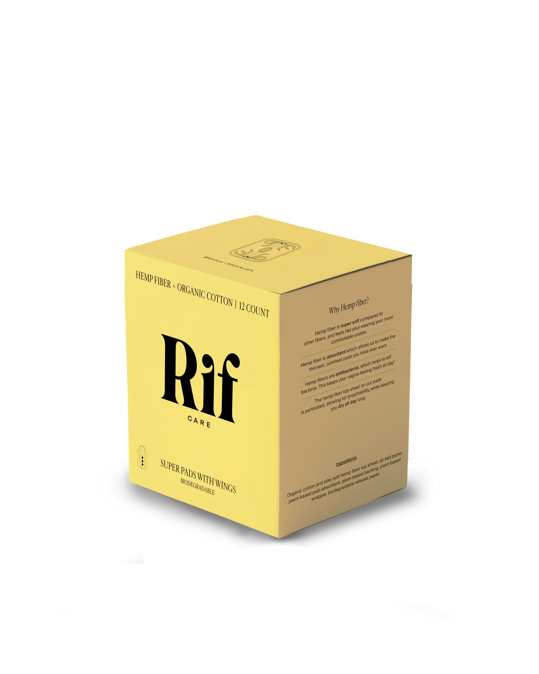 Rif Care serviette hygienique à absorption supérieure pour confort quotidien.