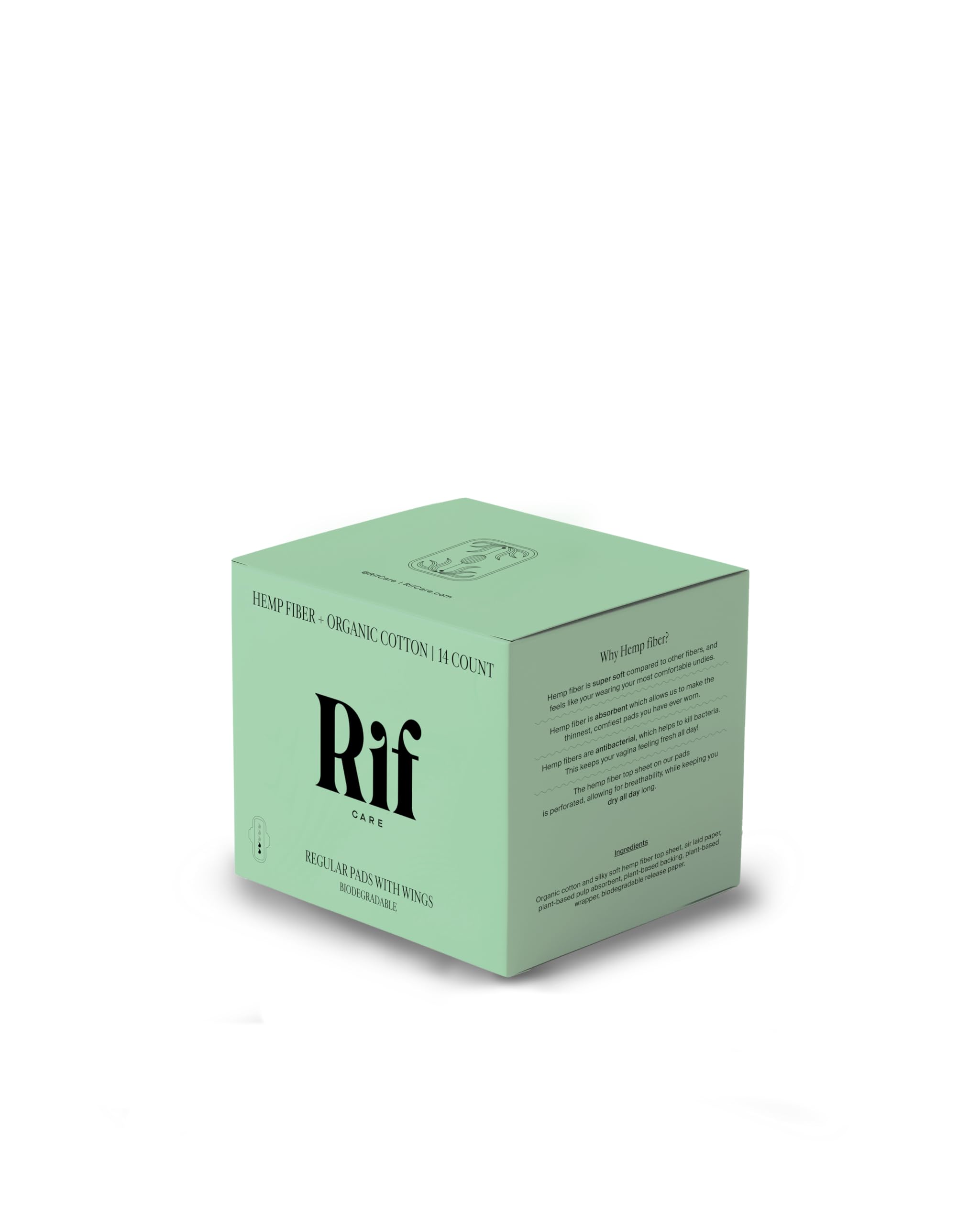 Rif care serviettes chanvre avec ailes et emballage pratique 14-count