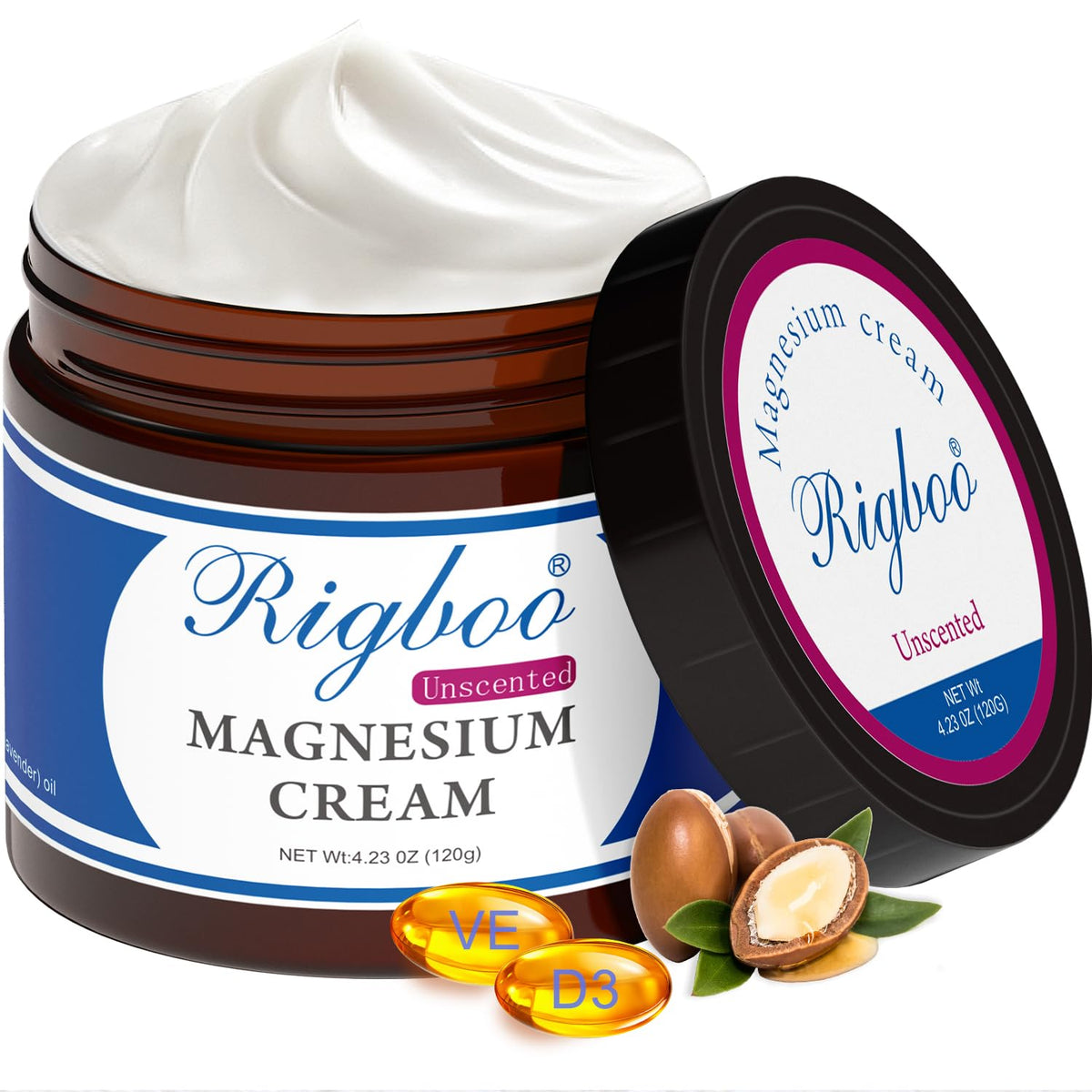 RIGBOO Magnesium Lotion: bouteille prête pour une hydratation légère et absorption rapide.