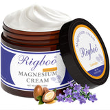 Lotion magnésium RIGBOO en bouteille, absorption rapide et détente.