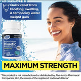 Right Remedies capsule diuretiques visibles avec verre d'eau pour prise facile.