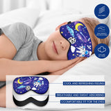 Riixazo masque sommeil enfant astronaute, bloque la lumière pour des nuits calmes.